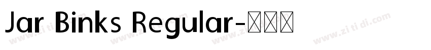 Jar Binks Regular字体转换